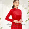 ao dai lua do tron