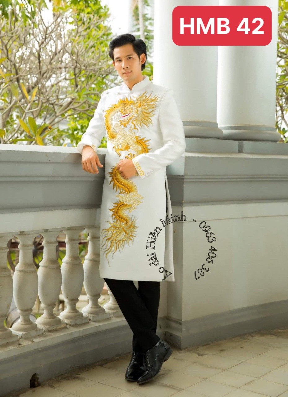 20+ MẪU ÁO DÀI CÁCH TÂN NAM HOẠ TIẾT RỒNG ĐẸP NHẤT HIỆN NAY
