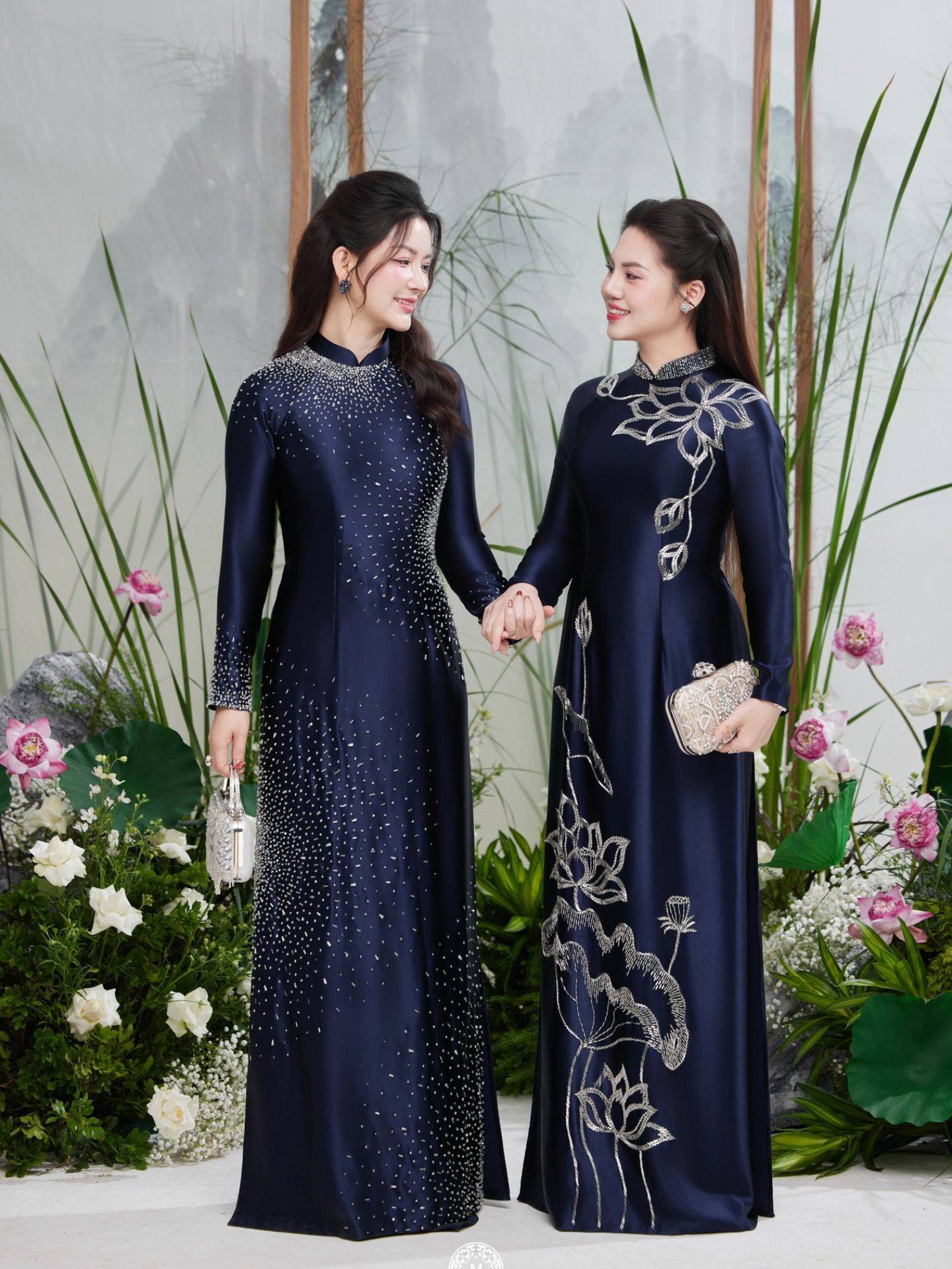 áo dài bà sui trong ngày cưới các con