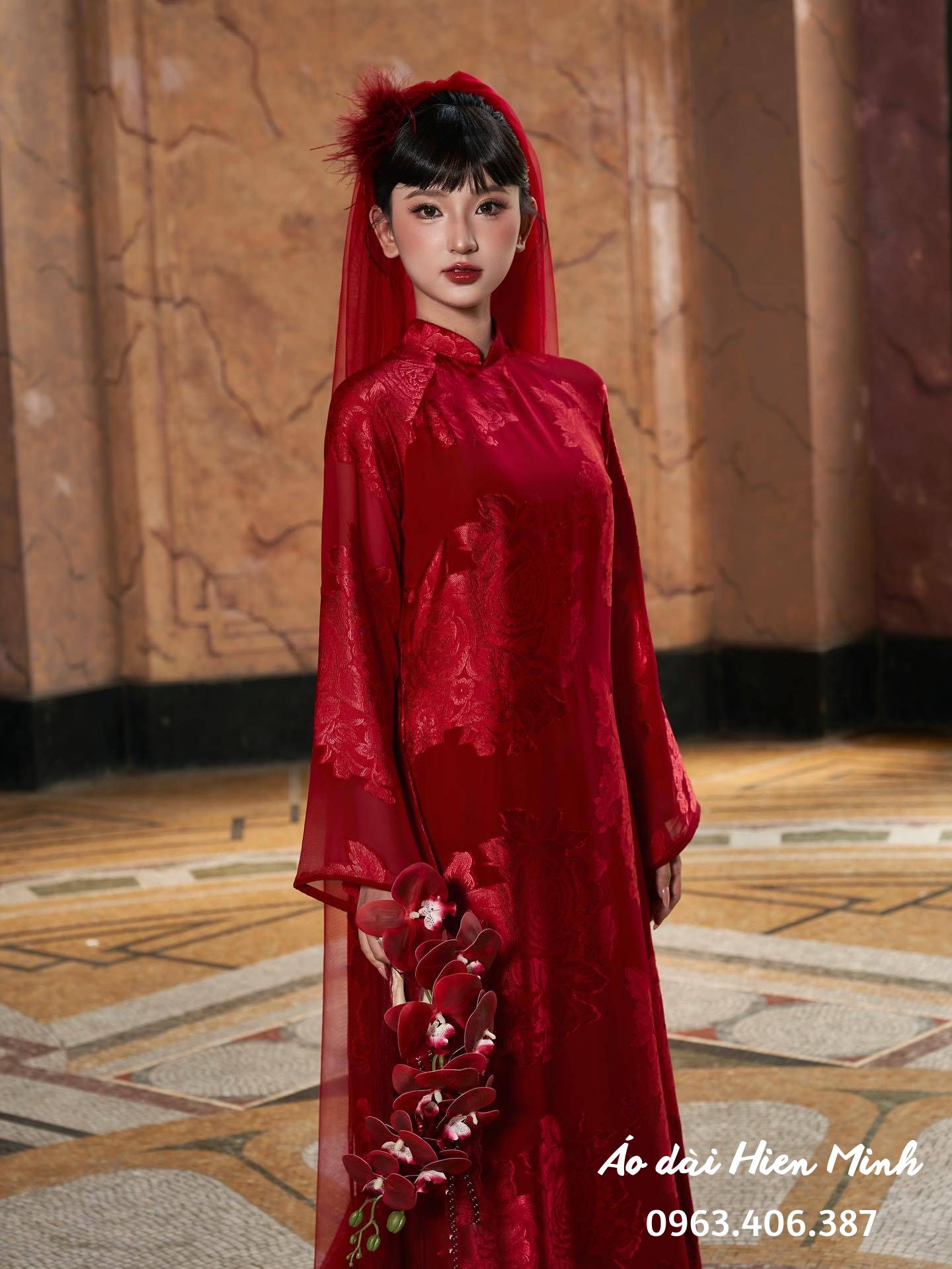 ÁO DÀI CƯỚI MÀU ĐỎ DÁNG SUÔNG - VẺ ĐẸP QUYẾN RŨ & MAY MẮN CHO NÀNG DÂU