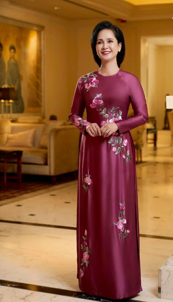 áo dài bà sui dạ tiệc