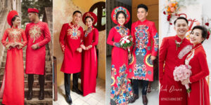 áo dài cưới cách tân nam nam cho chú rể trong ngày cưới