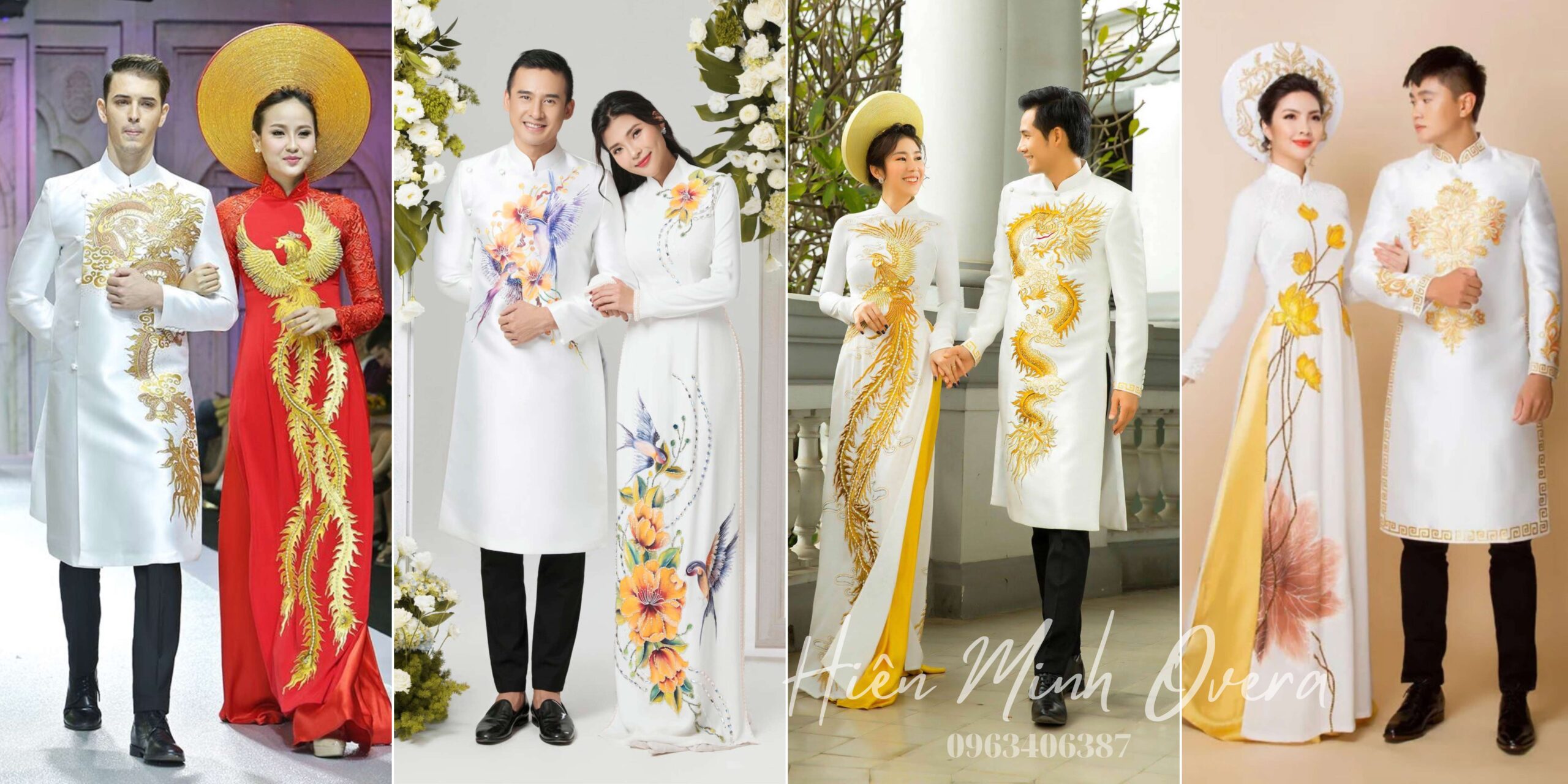 áo dài cưới cặp đôi